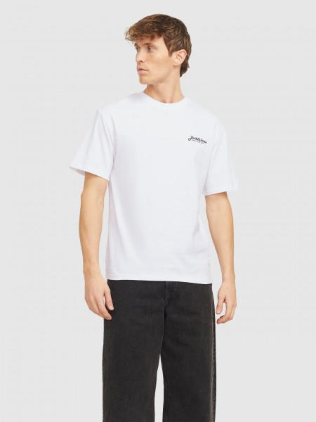 Camiseta Hombre Blanco Jack & Jones