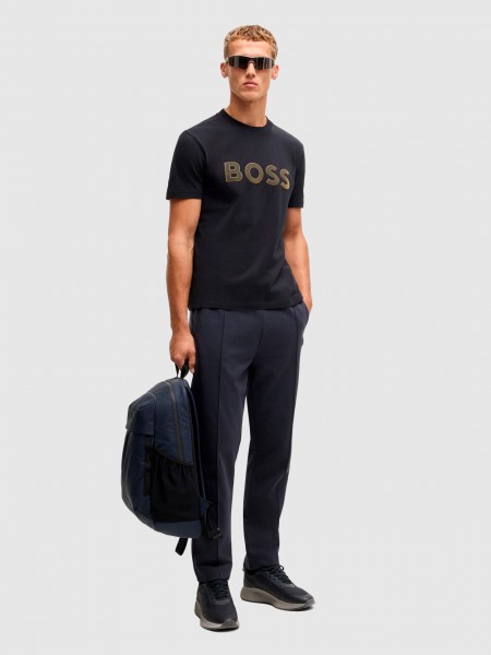 T-Shirt Homem Boss Green