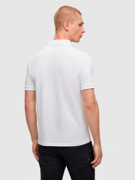 Polo Shirt Man Boss Orange