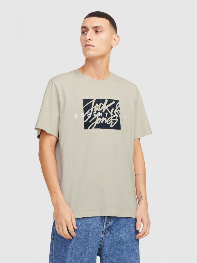 T-Shirt Man Cream Jack & Jones