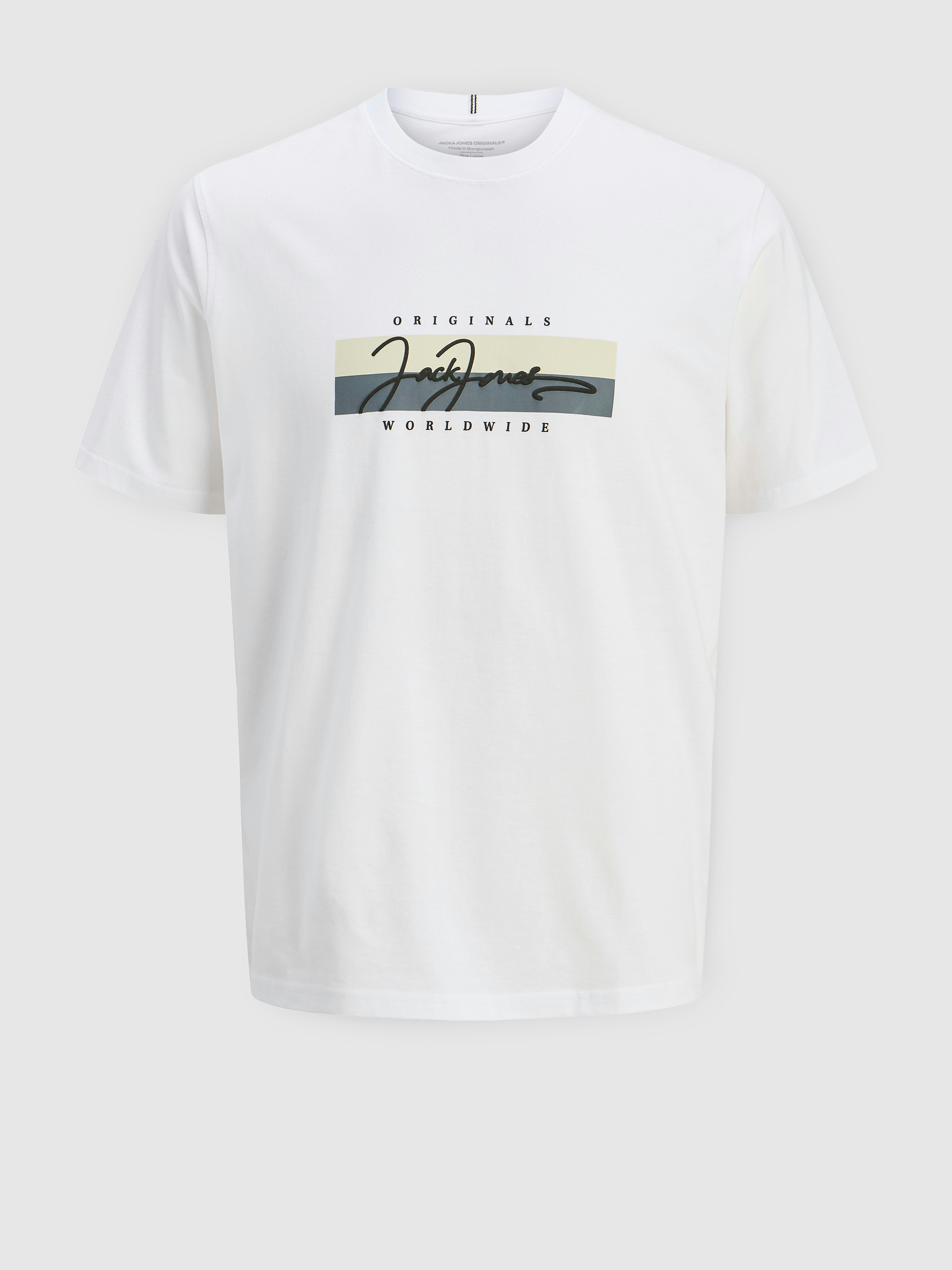 T-Shirt Man White Jack & Jones