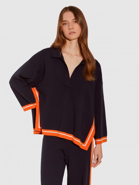 Sueter Mujer Azul Marino Lion Of Porches