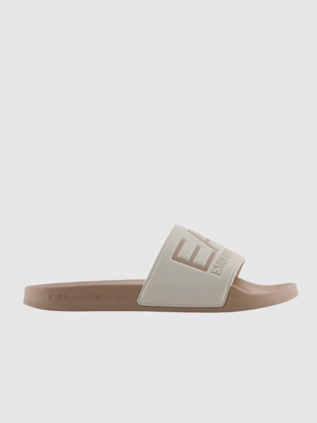 Chanclas Mujer Crema Ea7 Emporio Armani