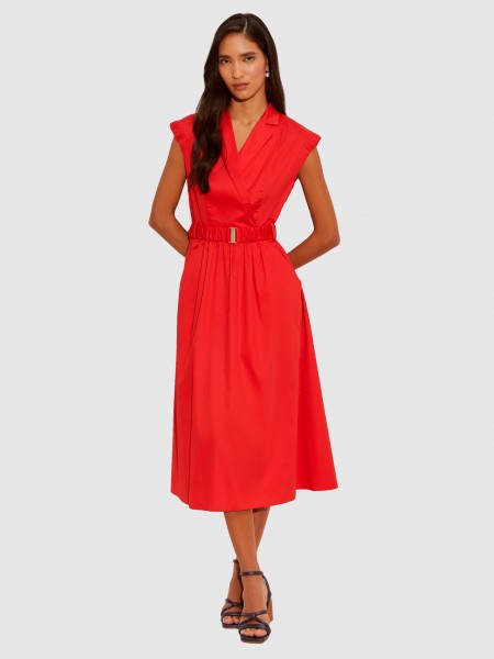 Vestido Mujer Rojo Lion Of Porches
