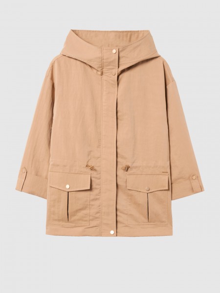 Parka Woman Beige Lion Of Porches