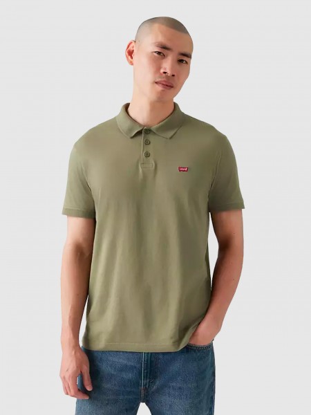 Polo Shirt Man Green Levis