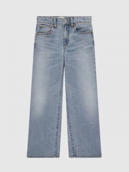 Calca Menina Wide Leg Jeans Levis