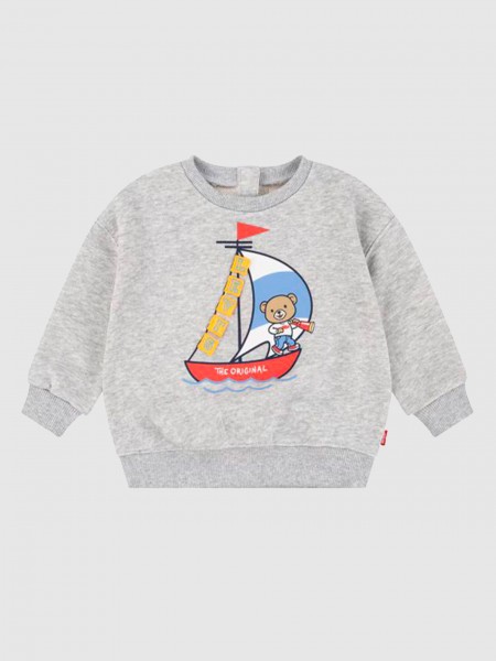 Camisolas Menino Light Gray Heather Levis