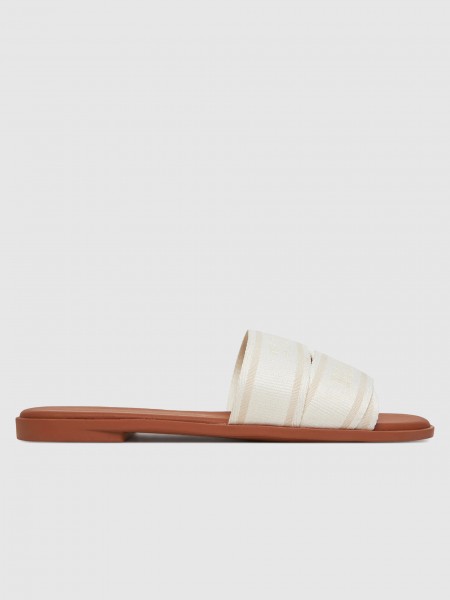 Flip Flops Woman White Tommy Jeans