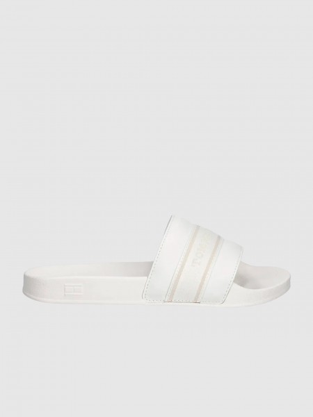 Flip Flops Woman White Tommy Jeans