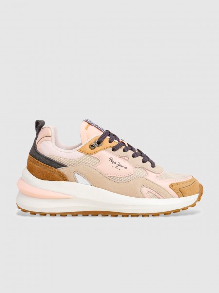 Sneakers Woman Brown Pepe Jeans London