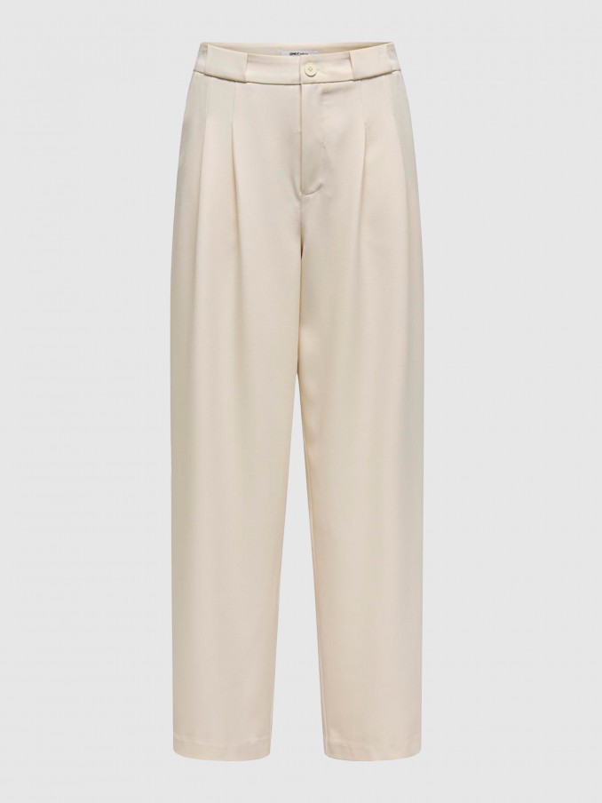 Pants Woman Cream Only