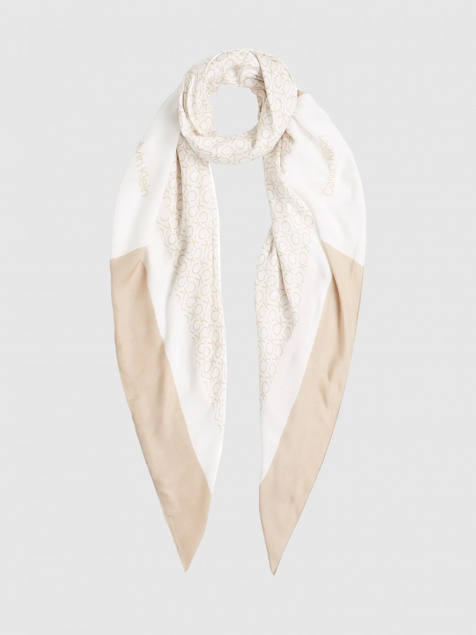 Scarves Woman Beige Calvin Klein