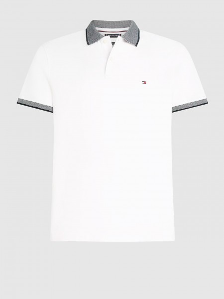 Polo Shirt Man White Tommy Hilfiger