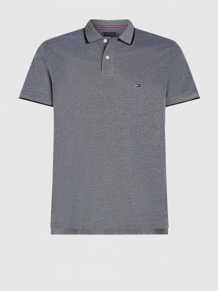 Homem Oxford Two Tone Tipped Reg Polo Tommy Hilfiger