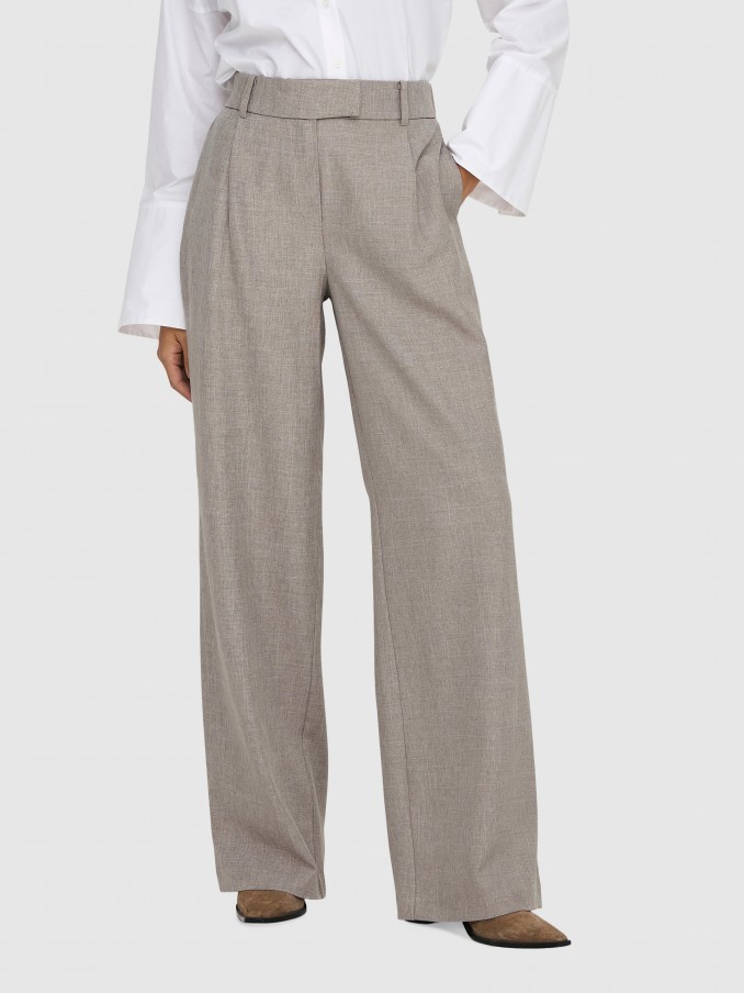 Pantalones Mujer Beige Only