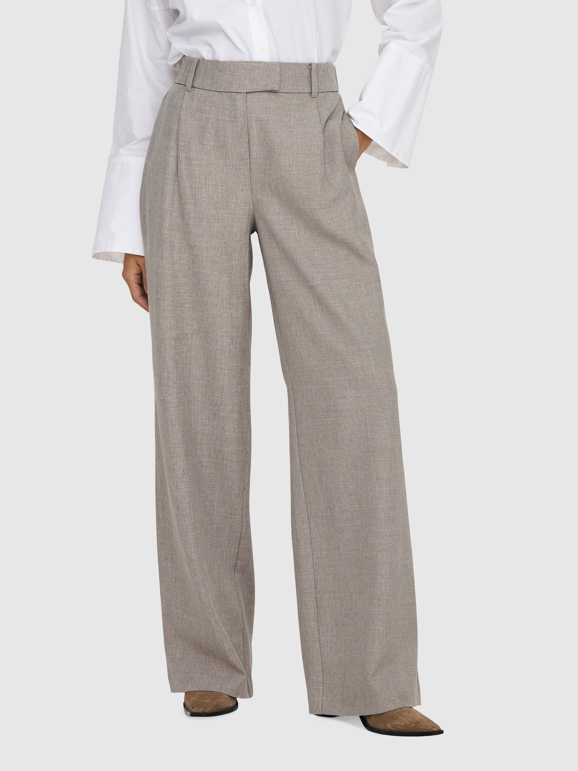 Pants Woman Beige Only