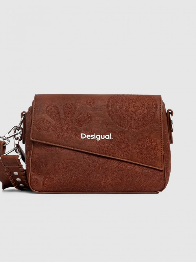 Bolsos de Hombro Mujer Marrn Desigual