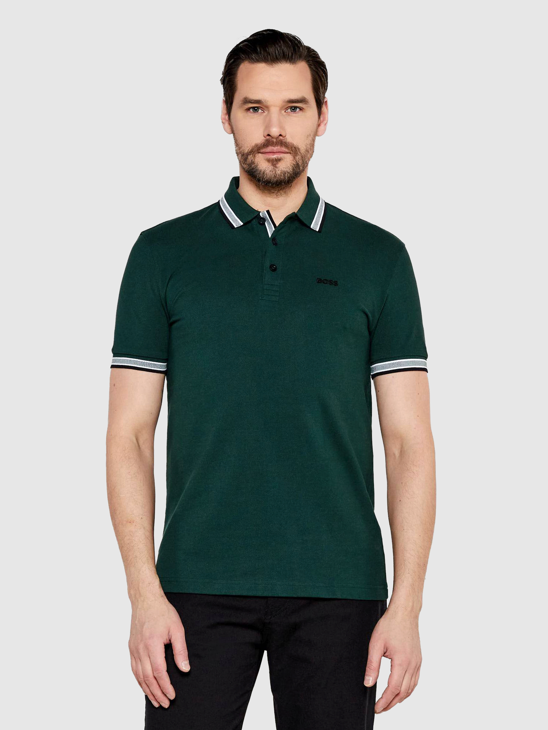 Polo Shirt Man Boss Green