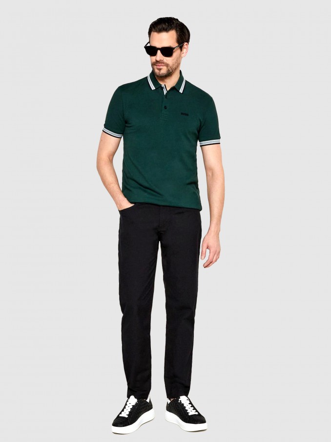 Polo Shirt Man Boss Green
