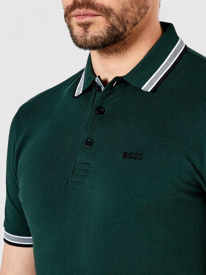 Polo Shirt Man Boss Green