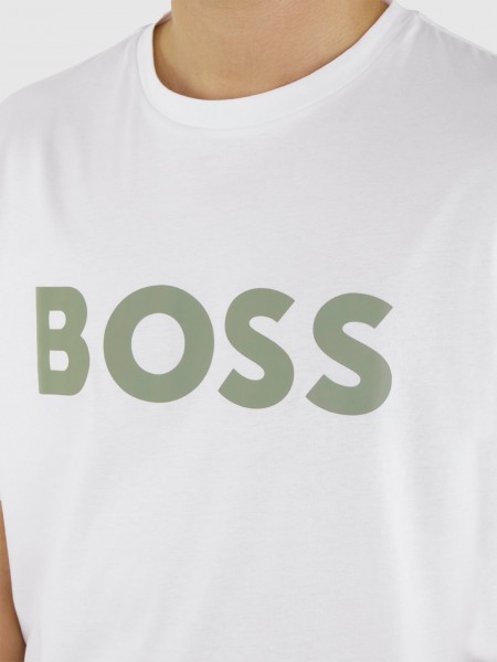 T-Shirt Homem Boss Orange