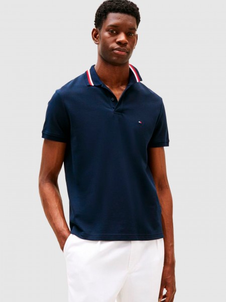 Homem Rwb Collar Reg Polo Tommy Hilfiger