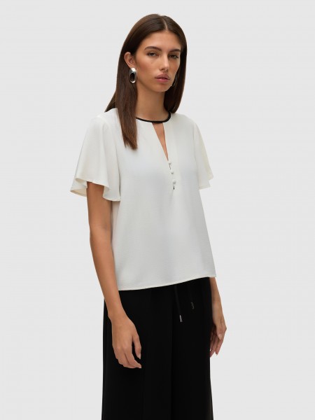 Blusa Mulher Vmnima Ss Top Wvn Ga Vero Moda