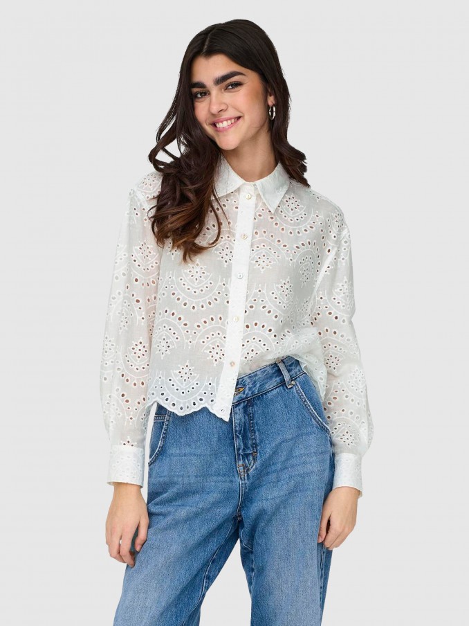 Camisa Mujer Blanco Only