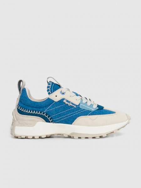 Sneakers Woman Blue Pepe Jeans London