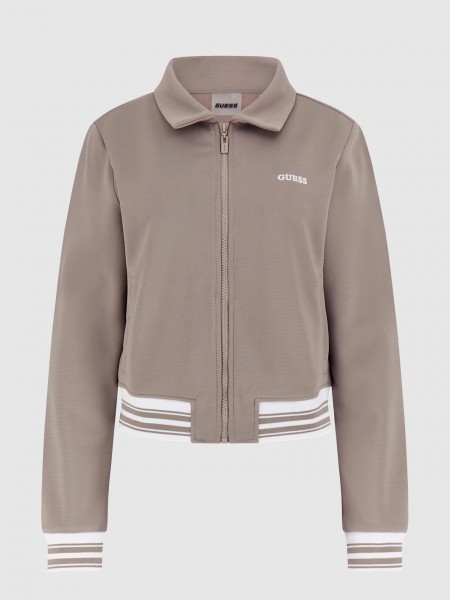 Casaco Mulher Amaryllis Full Zip Sweatshirt Guess Activewear