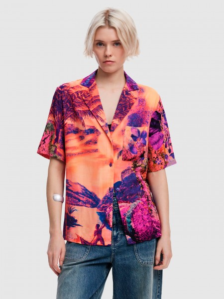 Mulher Shirt_Paradise_Lacroix Desigual