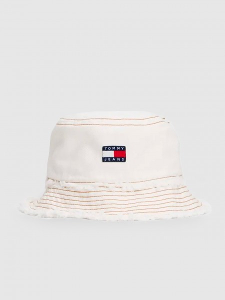 Hats Woman White Tommy Jeans