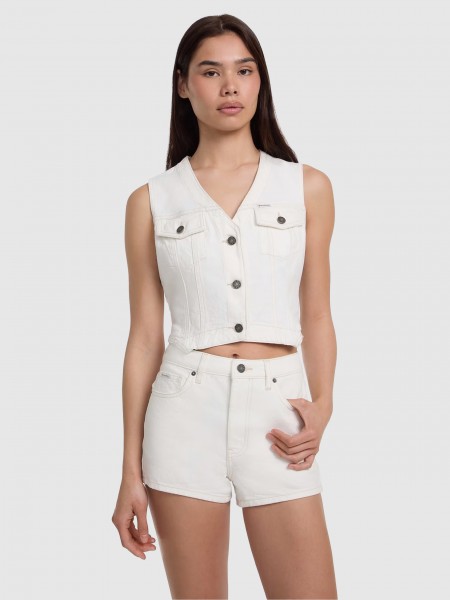 Blazer Woman White Guess Jeans