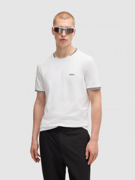 T-Shirt Homem Boss Green