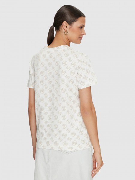 Mulher Chrysanta Cn T-Shirt Guess Activewear