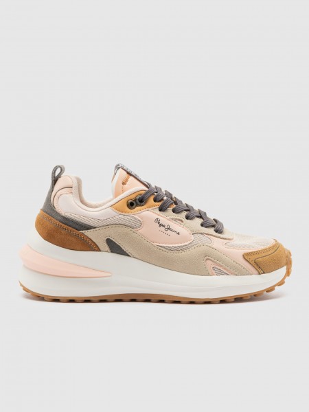 Sneakers Woman Brown Pepe Jeans London