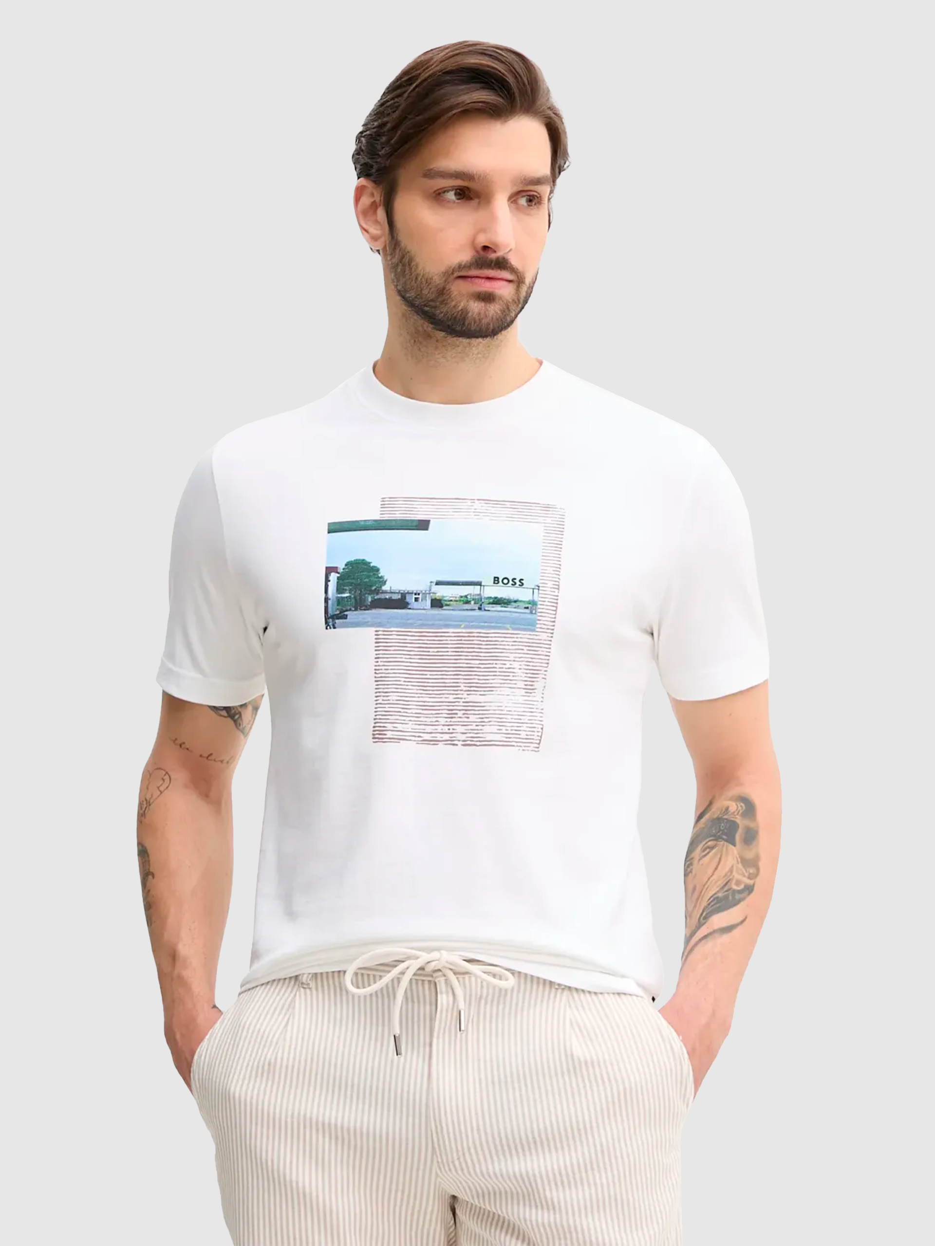 T-Shirt Man Boss Orange