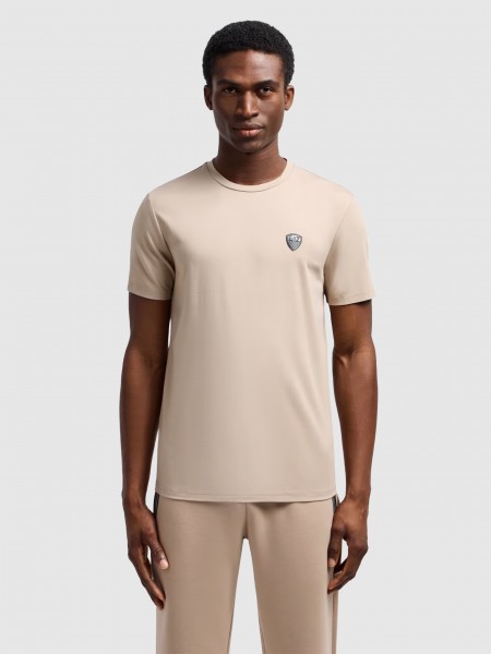 T-Shirt Man Beige Ea7 Emporio Armani