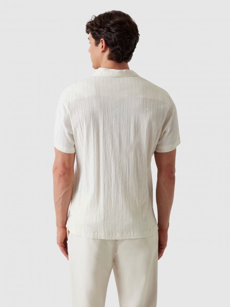 Camisa Homem Ss Schaffer Resort Shirt Guess