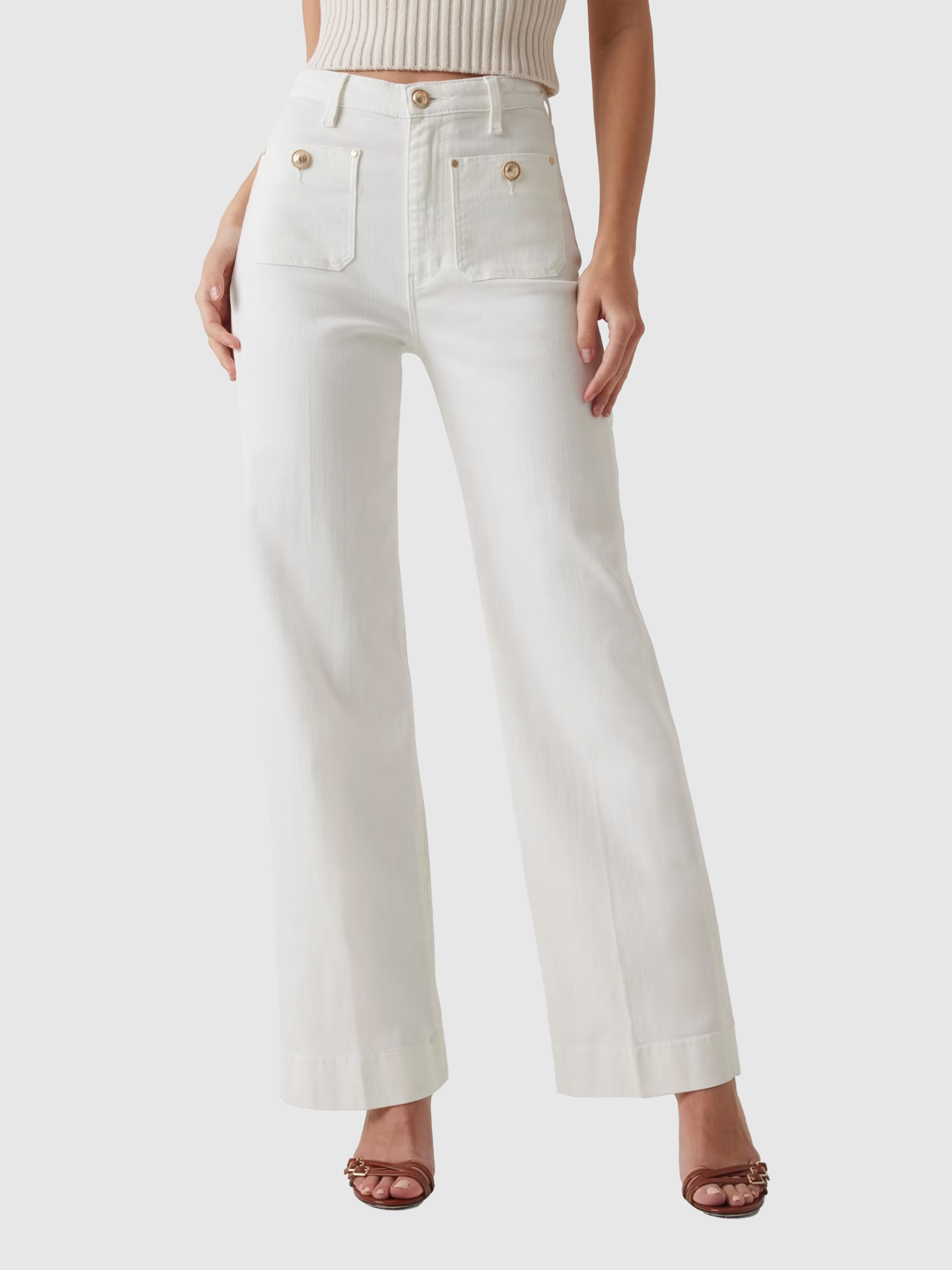 Calca Mulher Sailor Wide Leg Guess