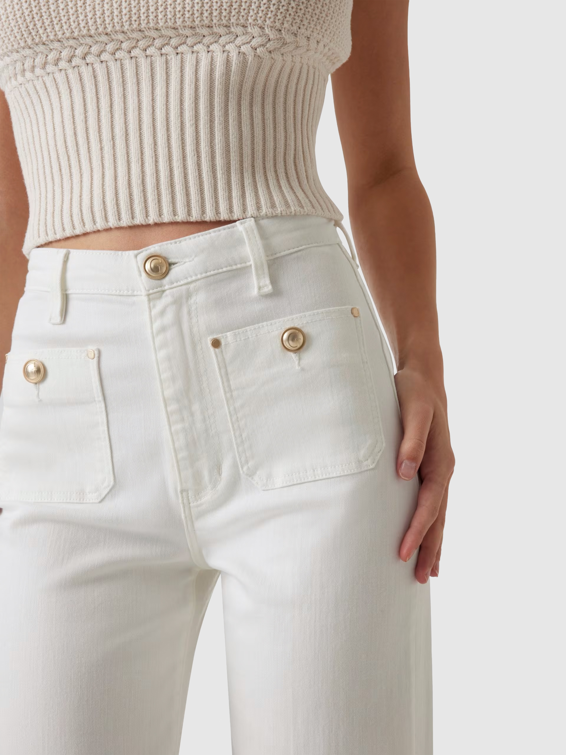 Calca Mulher Sailor Wide Leg Guess