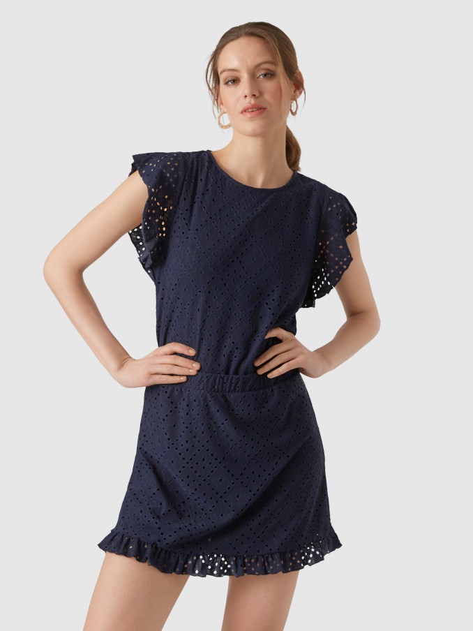 Blusa Mulher Vmtassa Sl Frill Top Noos Vero Moda