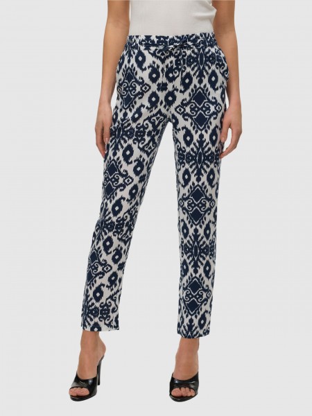 Calca Mulher Vmeasy Joy Nw Loose Pants Wvn Ga Vero Moda