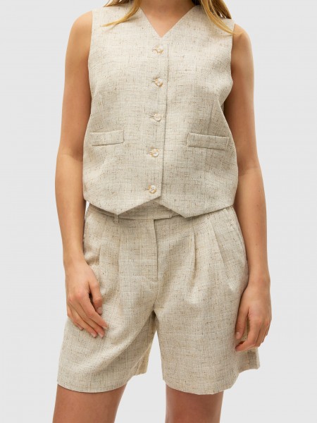 Calcao Mulher Vmmaj Mw Long Shorts Vero Moda