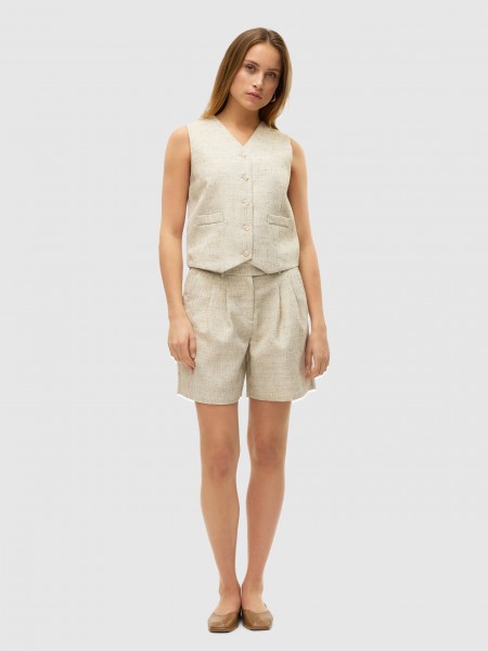 Calcao Mulher Vmmaj Mw Long Shorts Vero Moda