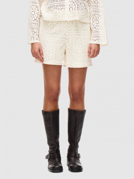 Shorts Woman Cream Vila