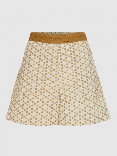 Skirt Woman Mustard Vila