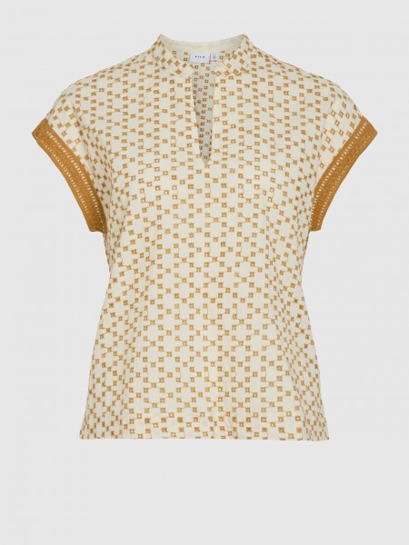 Tops Mulher Visumira V-Neck Cp Top Vila