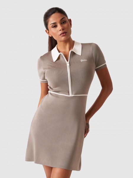 Vestidos Mulher Ss Sweater Dress Guess Activewear